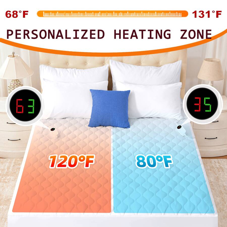 Heated Mattress Pad with Dual Controls