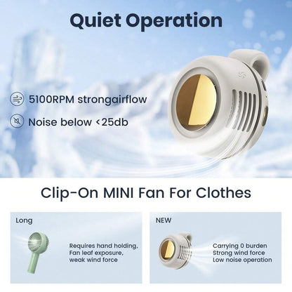 Clip-On Personal Fan with 3 Speeds