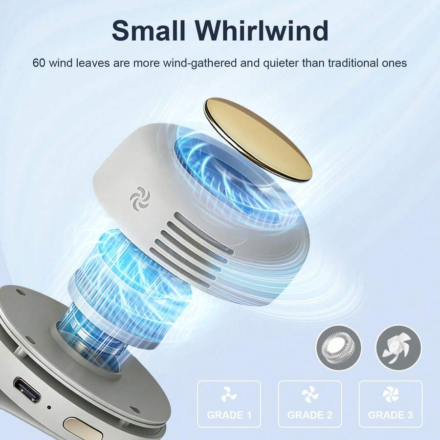 Clip-On Personal Fan with 3 Speeds