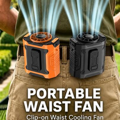 Rechargeable Waist & Neck Fan with Digital Display