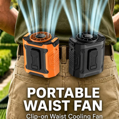 Rechargeable Waist & Neck Fan with Digital Display