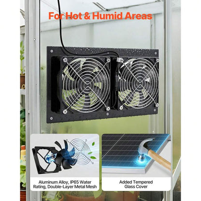 Solar-Powered Ventilation Fan Kit