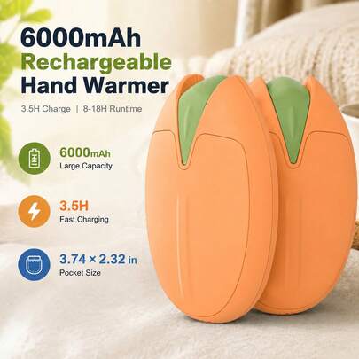 Double-Sided Rechargeable Hand Warmers — 2 Pack