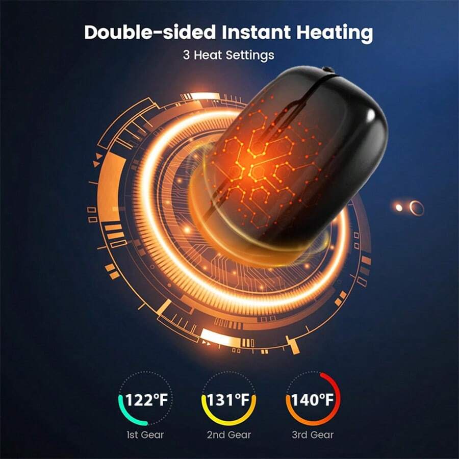 Rechargeable Pocket Hand Warmers — 2 Pack