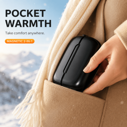 Magnetic Rechargeable Hand Warmers — 2 Pack