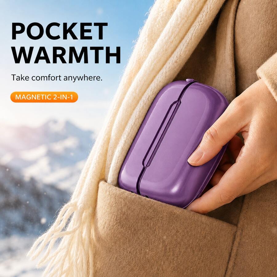 Rechargeable Pocket Hand Warmers — 2 Pack